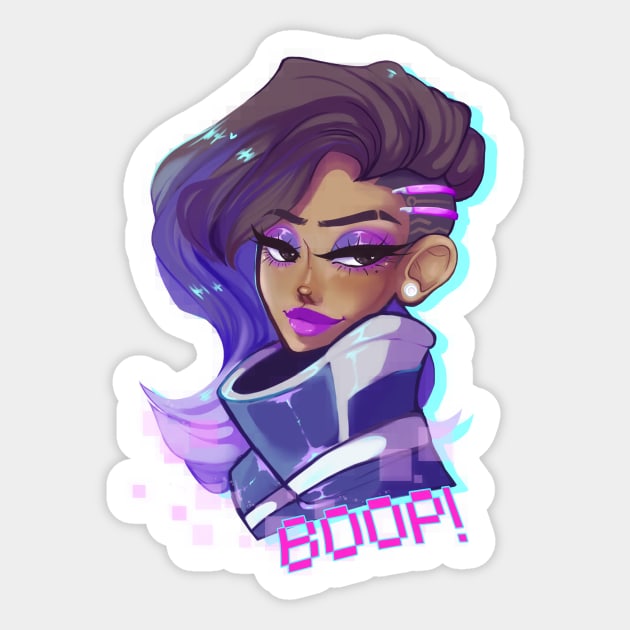 Overwatch Sombra Sticker by Jawlatte